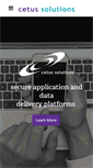 Mobile Screenshot of cetus-solutions.com