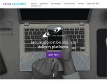 Tablet Screenshot of cetus-solutions.com